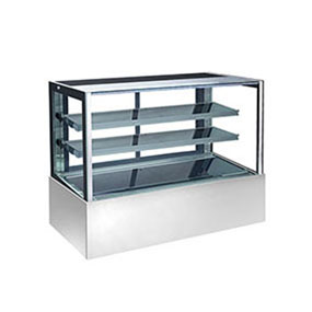 See Thru Clear Front Glass Display Cabinet for Bakery and Cake